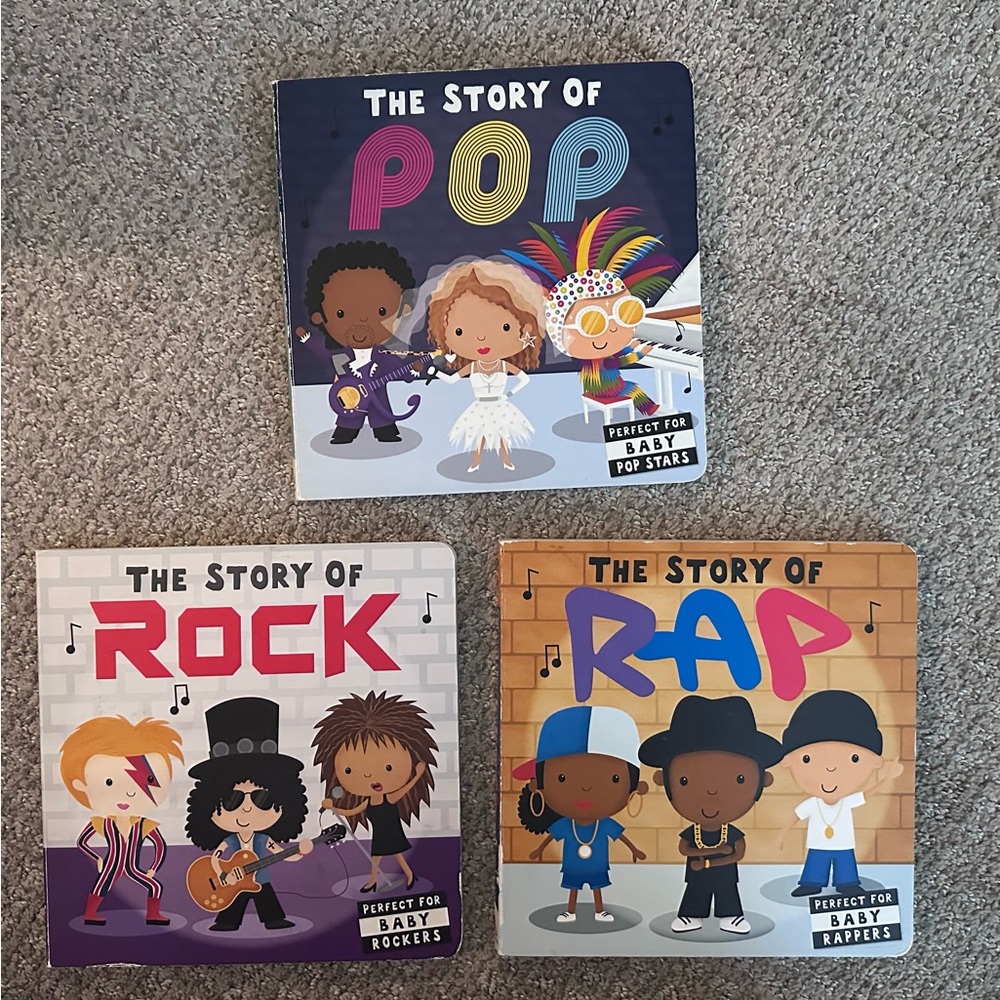 The story of… music board books, bundle of 3